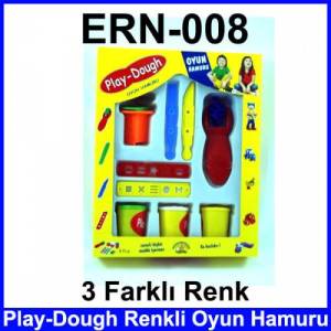 Play Dough 3 Farklı Renkli Oyun Hamuru Ern-008 Eğitici Ve Öğretci