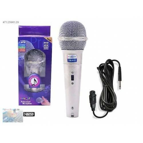 Technomax DVD -VCD Karaoke Mikrofonu üst düzey profesyonel Yüksek Ses  TM-2018 Kablolu 3metre