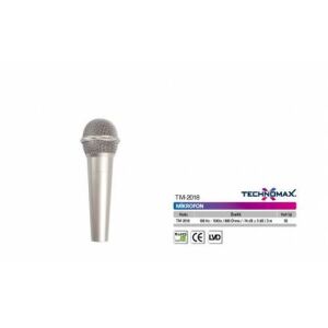 Technomax DVD -VCD Karaoke Mikrofonu üst düzey profesyonel Yüksek Ses  TM-2018 Kablolu 3metre