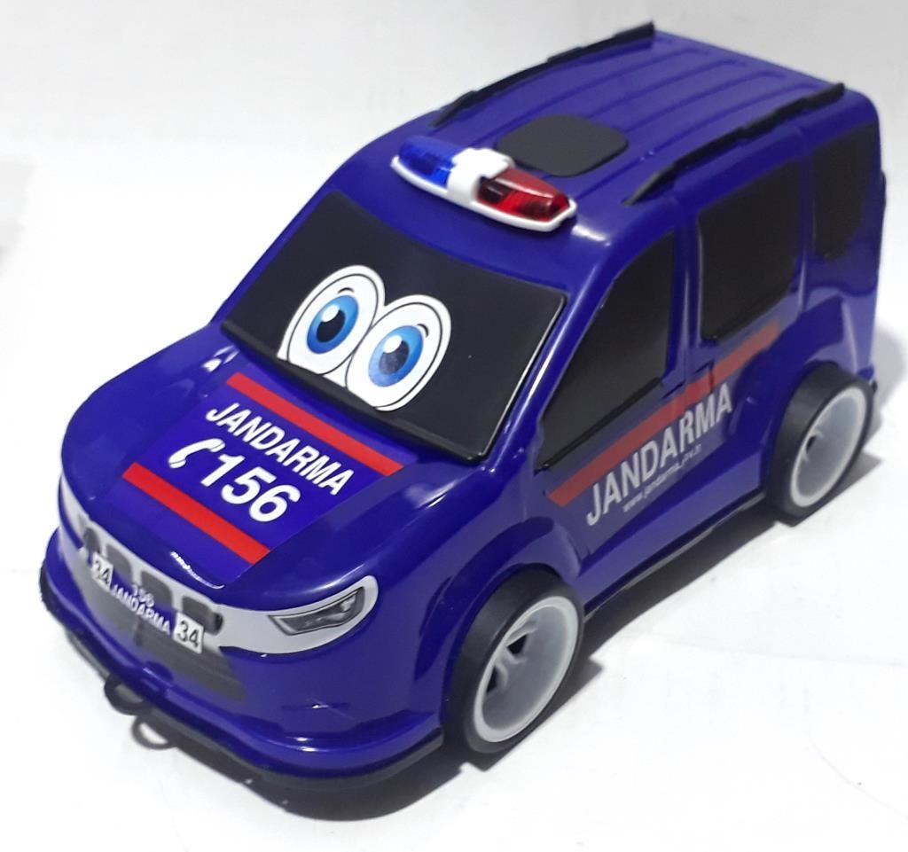 34,5x17,5x15,5cm Boyutunda Fonksiyonsuz Oyuncak Jandarma Aracı