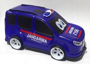 34,5x17,5x15,5cm Boyutunda Fonksiyonsuz Oyuncak Jandarma Aracı
