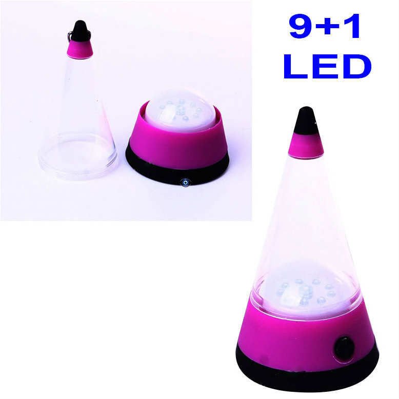 Bigem Bm-500 Masa Kamp Lambası 9+1 Led Asma Aparatlı Dekoratif Aç-Kapa Düğmeli Lamba