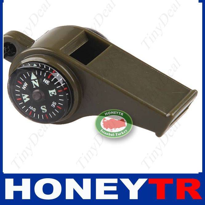 YAŞAM DÜDÜĞÜ TERMOMETRELİ PUSULALI DÜDÜK 3 in 1