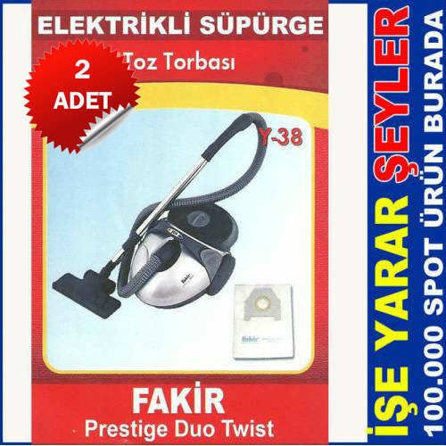 2 ADET FAKİR ELEKTRİKLİ SÜPÜRGE TOZ TORBASI