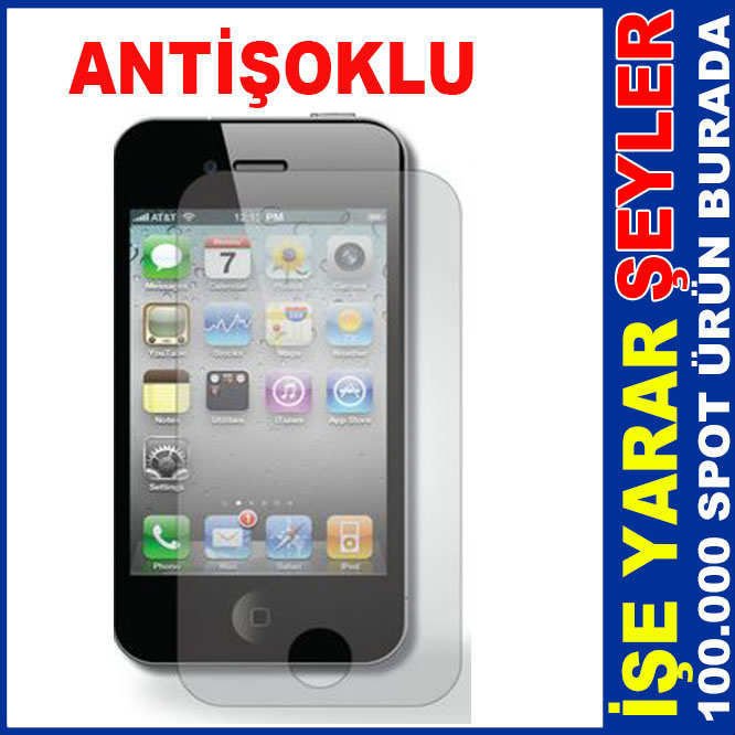IPHONE 4 ÖN CAM ANTİŞOKLU EKRAN KORUYUCU JELATİN