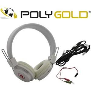 Polygold Pg-6480 Mikrofonlu Stereo Kulak Üstü Kulaklık AUX GİRİŞ