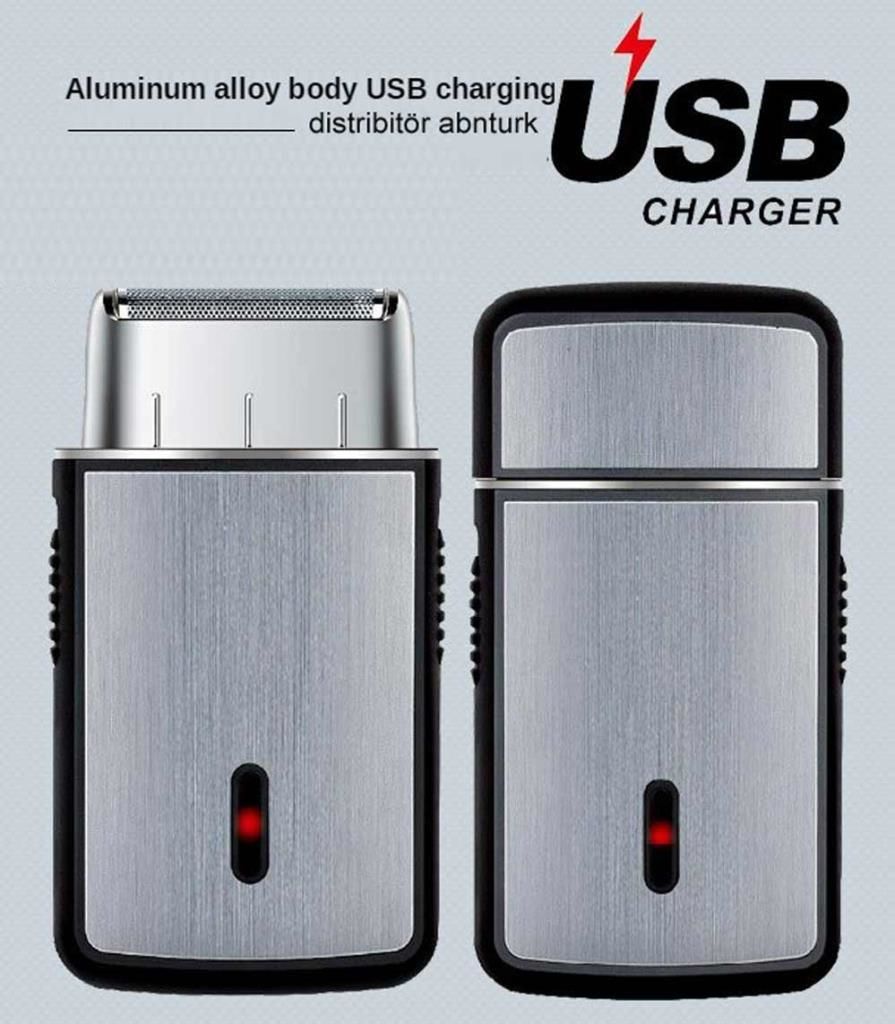 Sıfır Siinekkaydı Tıraş Usb Şarjlı Alüminyum Metal Gövde Favori Yanak Traş Makinesi Seyahat Cep Tipi