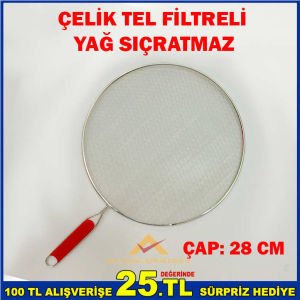 YAĞ SIÇRATMAZ YAĞ SIÇRAMASINI ÖNLER SAPLI KAPAK