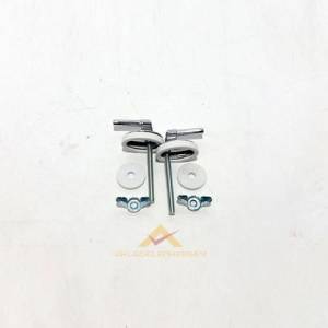 Ayarlanabilen Raylı Sistem Klozet Kapağı Bağlama Takımı Lüks Kromajlı Montaj Takımı