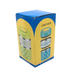 Sızdırmaz Vidalı Çelik İç Yüzeyli 2 Kaplı 950ml Termos Sefer Tası 2 Bölmeli Yemek Termosu