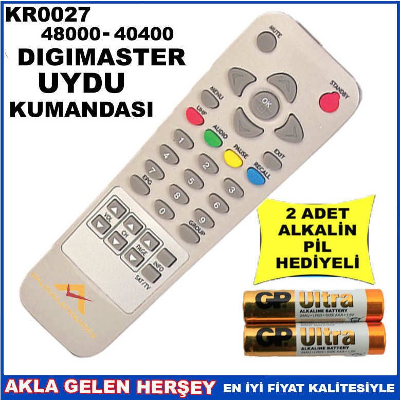 DIGIMASTER UYDU CİHAZI Receiver KUMANDASI KR0027