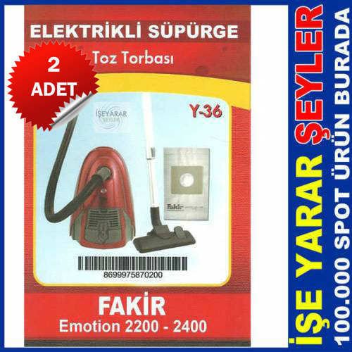 2 ADET FAKİR ELEKTRİKLİ SÜPÜRGE TOZ TORBASI