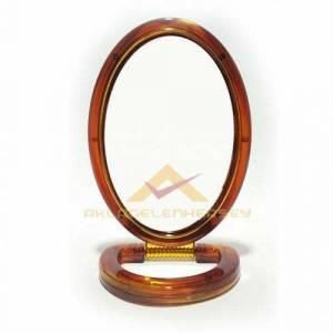 Ayaklı Güzellik Aynası,Büyük Boy Oval Model Çift Taraflı Büyüteçli Makyaj Aynası