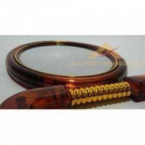 Ayaklı Güzellik Aynası,Büyük Boy Oval Model Çift Taraflı Büyüteçli Makyaj Aynası