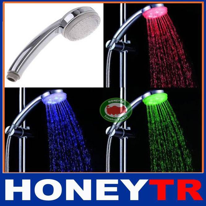 ELEKTRİĞİ SUDAN ÜRETEN RENKLİ IŞIKLI DUŞ BAŞLIĞI