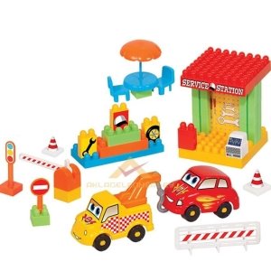 Ücretsiz Kargo DEDE 44 PARÇA SERVİS İSTASYONU EĞİTİCİ LEGO SETİ