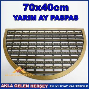 KAPI ÖNÜ PLASTİK YARIM AY KABARTMALI PASPAS