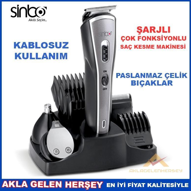 SİNBO 5in1 ÇOK FONKSİYONLU ŞARJLI SAÇ SAKAL TIRAŞ MAKİNESI SC4362