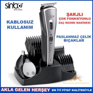 SİNBO 5in1 ÇOK FONKSİYONLU ŞARJLI SAÇ SAKAL TIRAŞ MAKİNESI SC4362