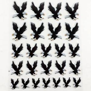 Boy Boy Uçan Kara Kartal Stickerlar Serisi Kabartmalı 25 Adet 