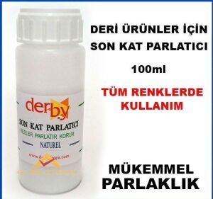 DERBY DERİ ÜRÜNLER İÇİN SON KAT BOYA PARLATICI
