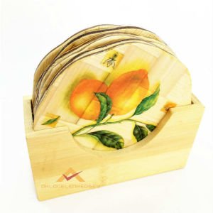 BAMBUDAN ÜRETİM 6'LI SET ÇAY TABAĞI ALTLIĞI