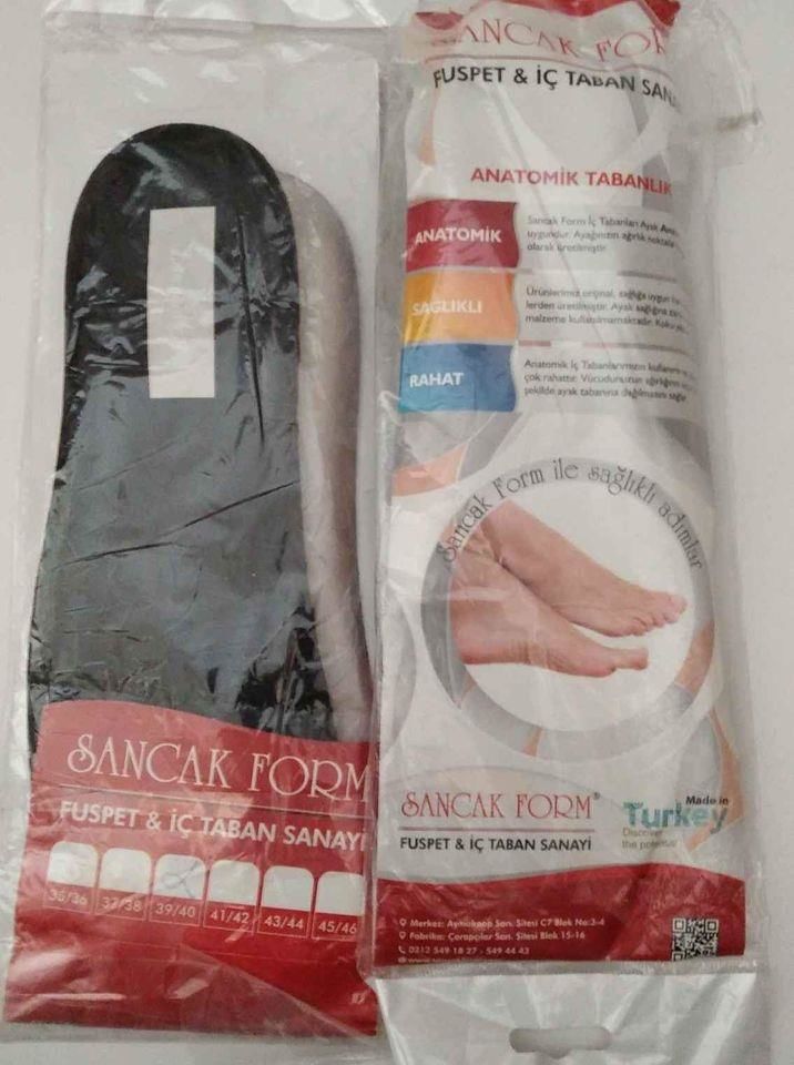 SANCAK FORM Ayakkabı İçi İçin Anatomik TabanlıkSANCAK FORM Ayakkabı İçi İçin Anatomik Tabanlık