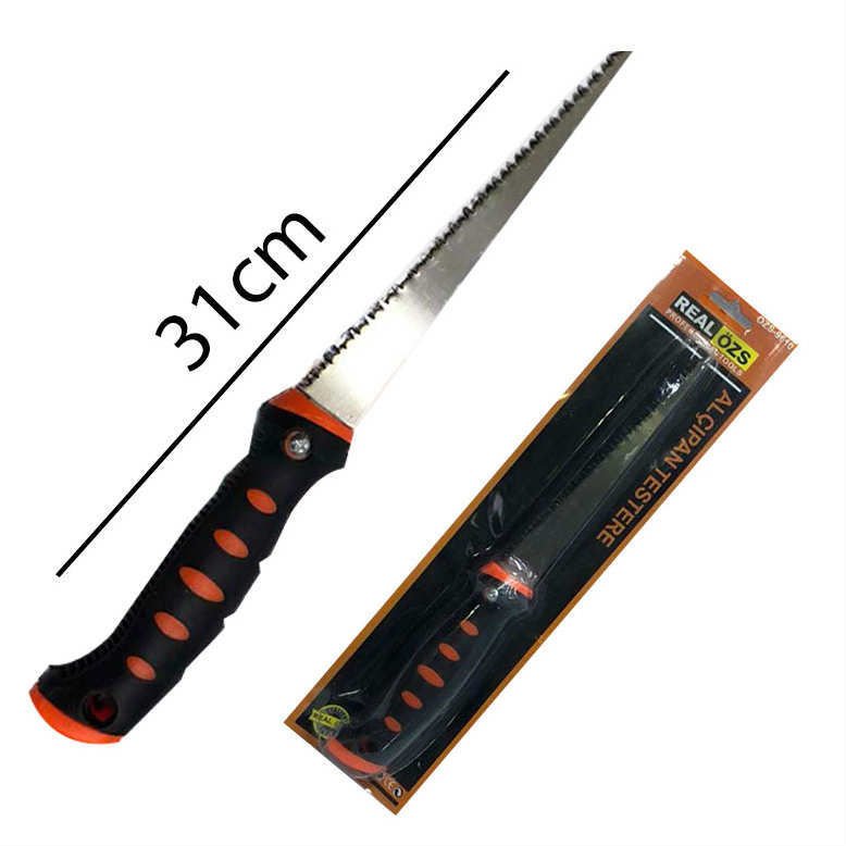 Profesyonel Alçıpan Testeresi 31cm Uzunluğunda Lazer Kesimli Dişler Işıl Işlem Uygulanmış Dişler