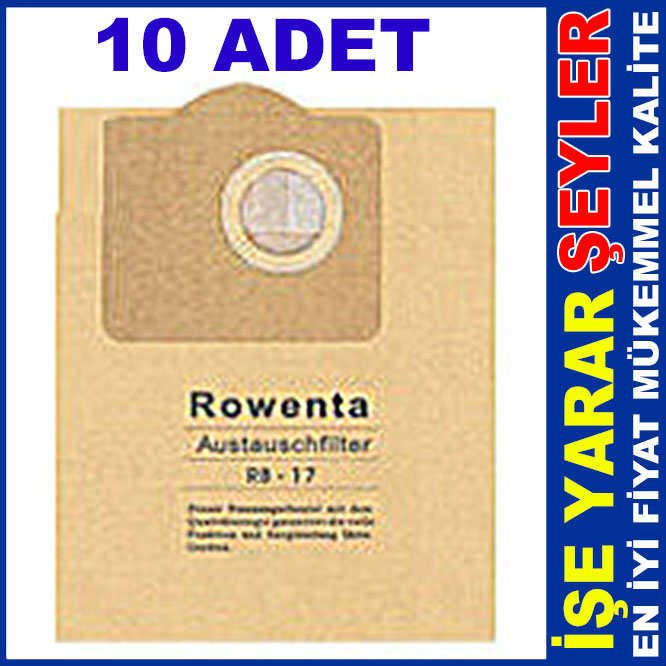 ROWENTA 1000 DELUXE 10 ADET SÜPÜRGE TOZ TORBASI
