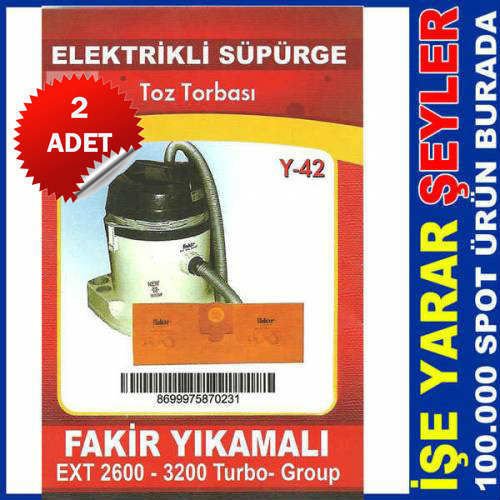 2 ADET FAKİR ELEKTRİKLİ SÜPÜRGE TOZ TORBASI