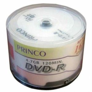x16 YAZMA HIZI 4.7GB KAPASİTE 50'li DVD-R PRİNCO