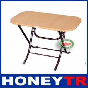 Katlanabilir Metal Mekanizmalı Ahşap Masa 60x90