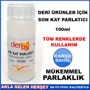DERBY DERİ ÜRÜNLER İÇİN SON KAT BOYA PARLATICI