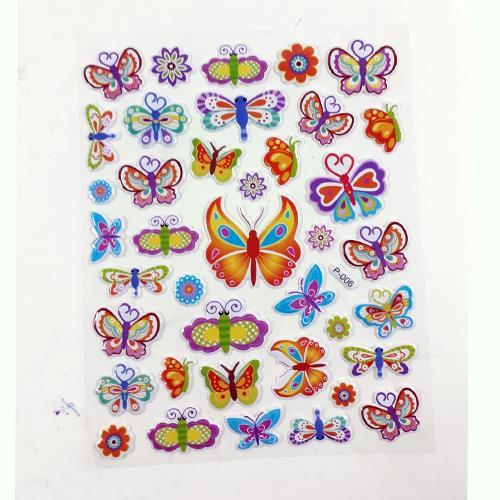 Kelebekler Stickerlar Serisi Kabartmalı Yapışan Süper Kalite 