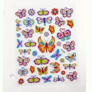 Kelebekler Stickerlar Serisi Kabartmalı Yapışan Süper Kalite 