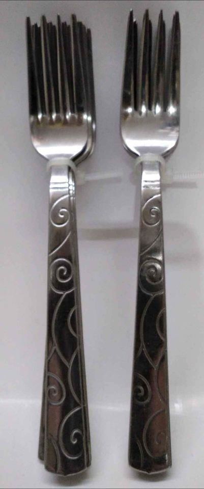 Sarmaşık Modeli Tatlı Çatalı Paslanmaz Çelik 6 Adet B-4