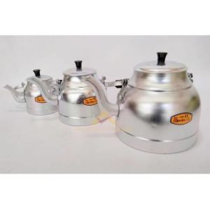 Klasik Alüminyum Çaydanlık 1lt Eloksallı Tek Alt