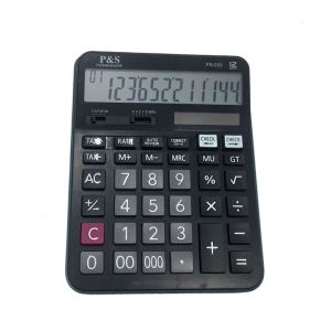 12Haneli Güneş Enerjili ve Pilli Büyük Fonksiyonel Hesap Makinesi Hafızalı Dijital Permasharp PS-033