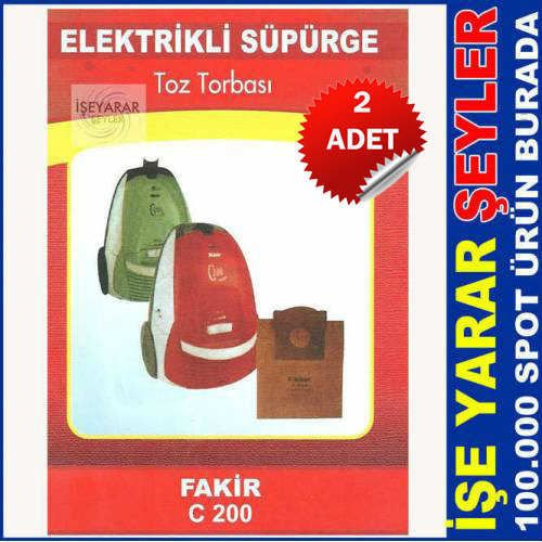 2 ADET FAKİR ELEKTRİKLİ SÜPÜRGE TOZ TORBASI