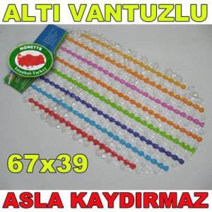Kaydırmayan Vantuzlu Silikon Banyo Paspası 67x39