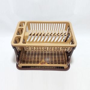 LÜKS SAĞLAM PLASTİKTEN ÜRETİLMİŞ ÇİFT TEPSİLİ MUTFAK GEREÇLERİNİZ İÇİN TABAKLIK