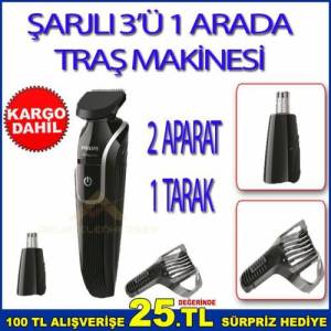 Philips 3000 Serisi Multigroom Şarjlı Erkek Bakım Traş Makinesi 3'ü 1 Arada