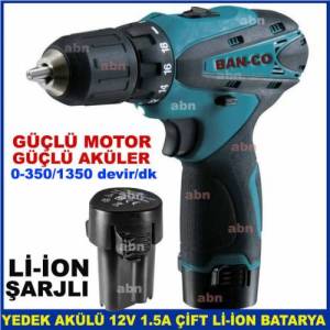 ÇİFT BATARYALI LI-ION AKÜLÜ PROFESYONEL ŞARJLI MATKAP TORNAVİDA SETİ, ÇANTALI Lİ-İON ŞARJLI MATKAP