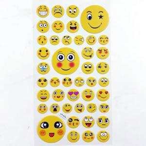 Boy Boy Emojiler  Stickerlar Serisi Kabartmalı Yapışan 44 Adet