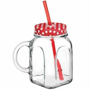 Paşabahçe Pipetli Kupa Bardak 80388 Kaliteli Cam Ürün Şık Tasarım