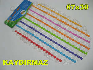 Kaydırmayan Vantuzlu Silikon Banyo Paspası 67x39