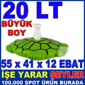 20 LT KAPLUMBAĞA MODEL SAĞLAM ŞEMSİYE SU BİDONU -2