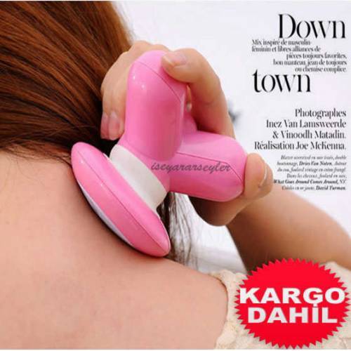 Rahatlatıcı Ağrı Giderici Vibrasyonlu Masaj Aleti 3 Ayaklı Masör Tüm Vücut İçin Pilli Masaj Aleti