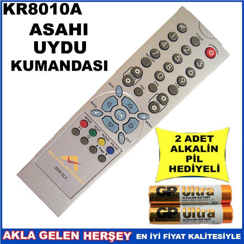 ASAHİ UYDU CİHAZI Receiver KUMANDASI KR8010A