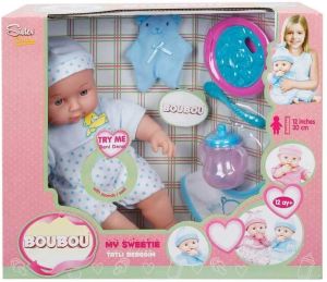 BouBou Tulumlu Konuşan Bebek Biberonlu Benim Tatlı Bebeğim BouBou Konuşan Bebek Biberonlu Bebek